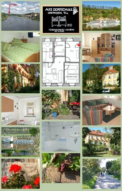 Alte Dorfschule Pirna-Posta, Ferienwohnung, Weinbau